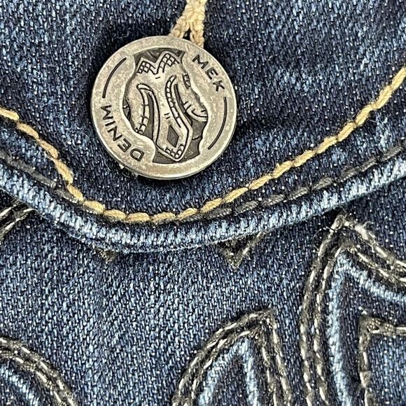 MEK Denim Madiera Wide Leg Jeans Sz 26 X 34 - Picture 12 of 13